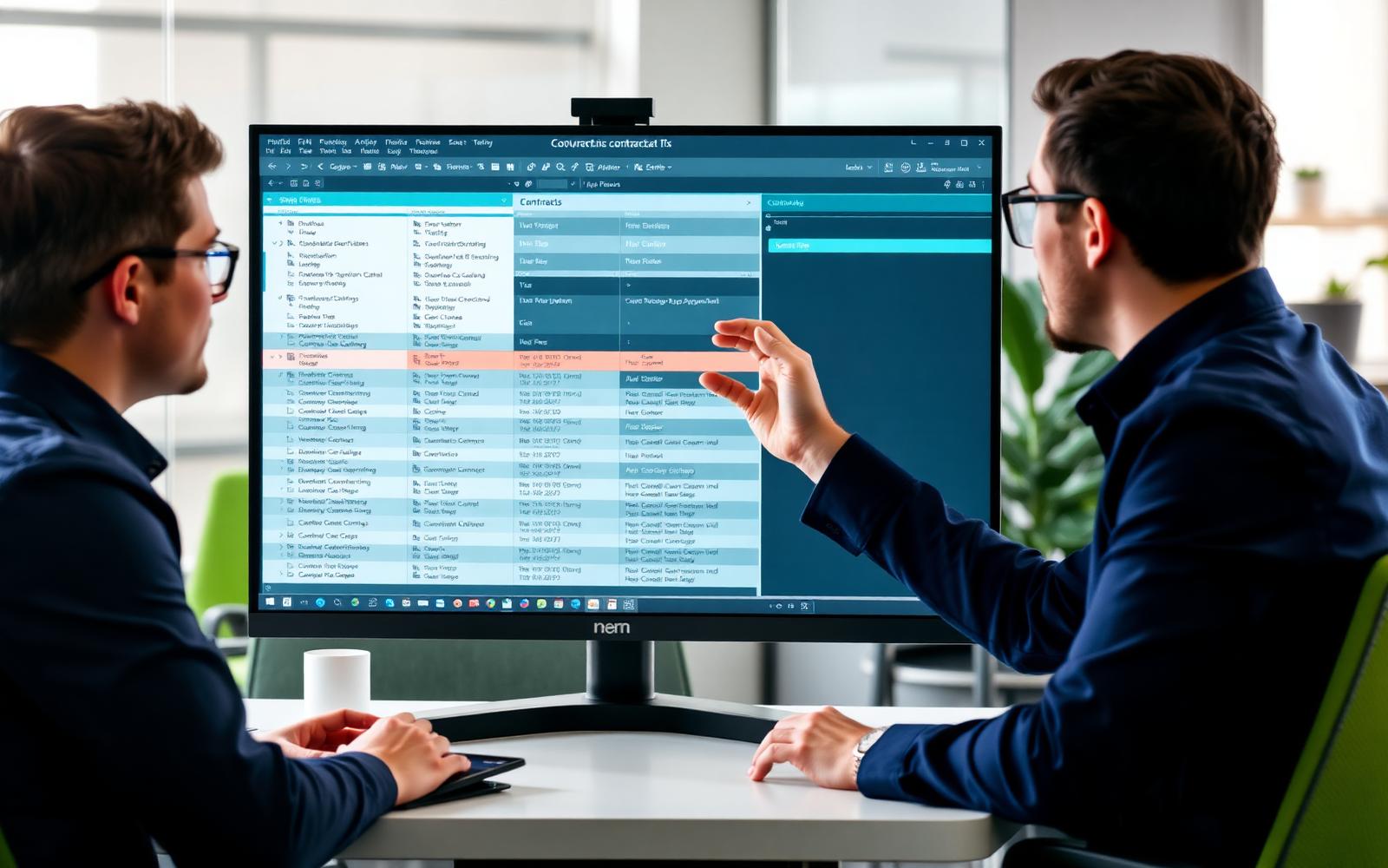 Engineers reviewing an AI document-processing application